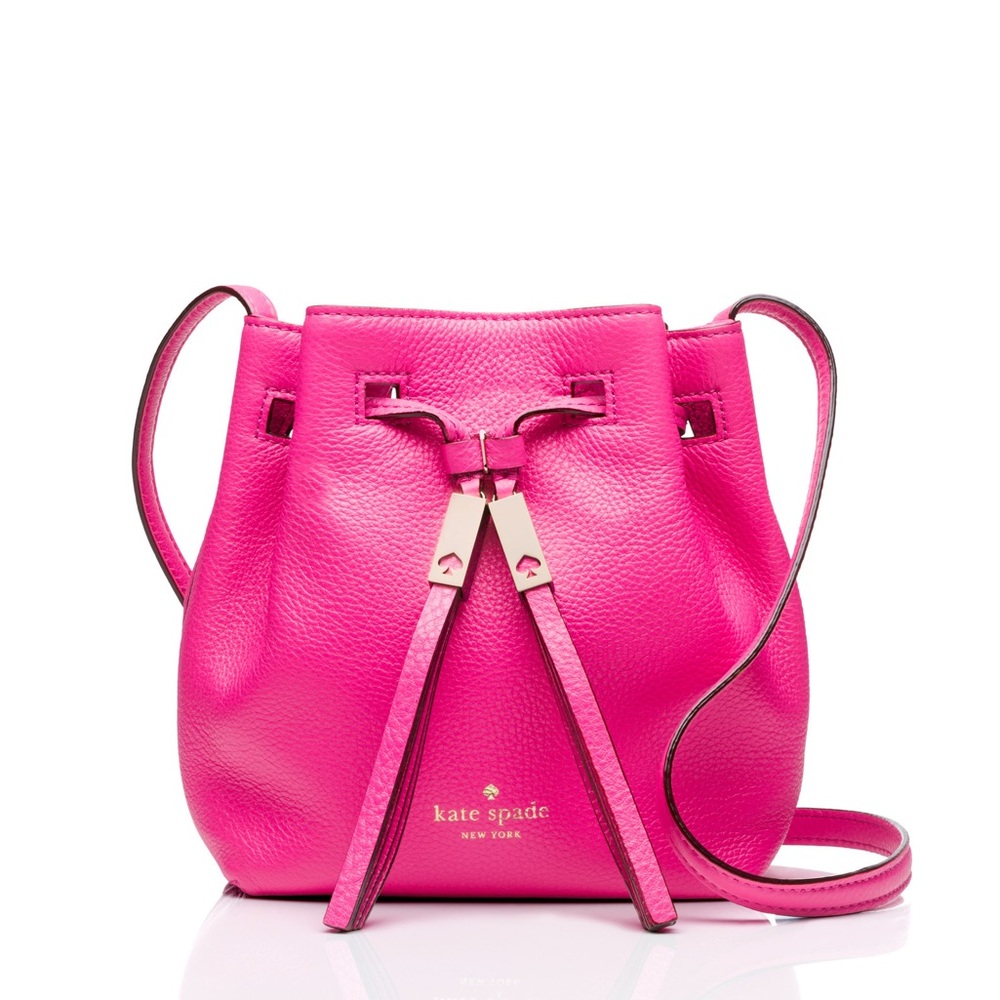 ♠️KATE SPADE♠️ pink crossbody drawstring bag